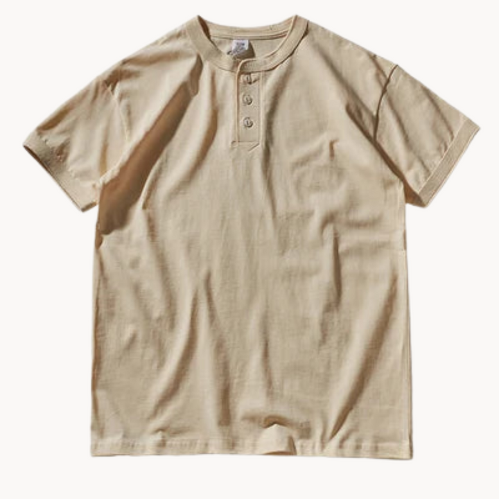 Canyon Henley Cotton Tee