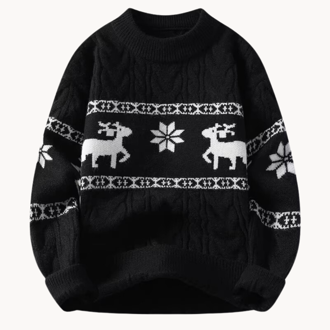 Festive Knit Sweater | Soft Winter Pullover