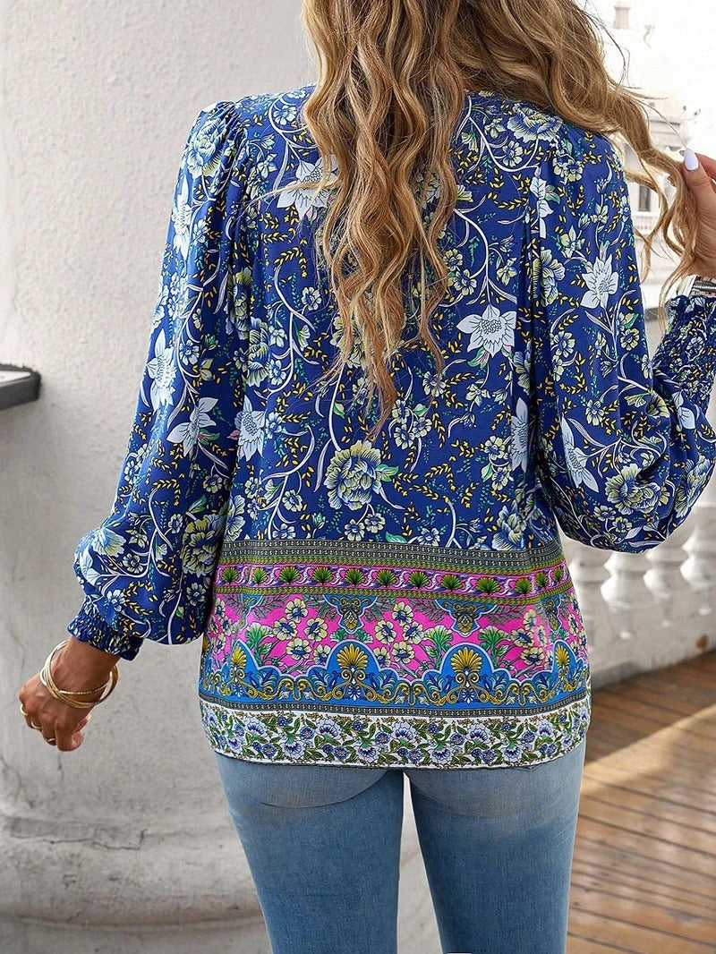 Bohemian Floral Blouse | Effortless & Feminine