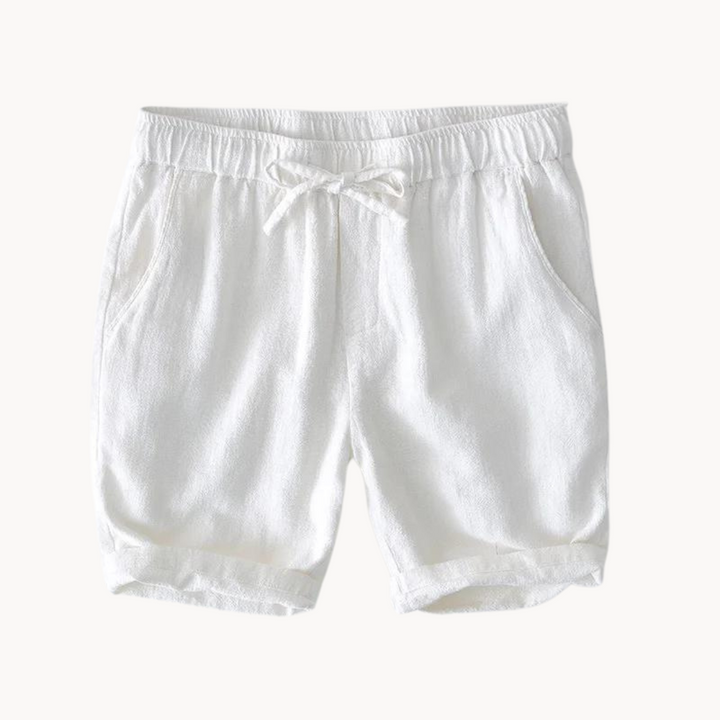 Men's Cotton-Linen Casual Shorts,