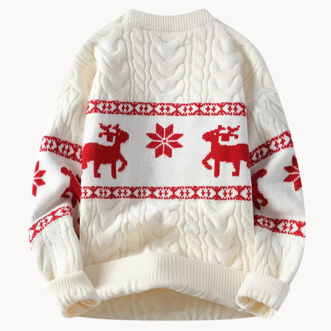 Festive Knit Sweater | Soft Winter Pullover