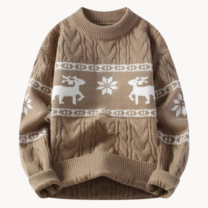 Festive Knit Sweater | Soft Winter Pullover