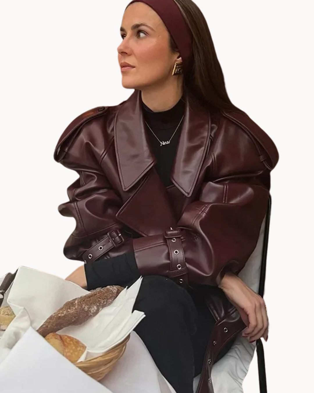 Vegan Leather Jacket | Elegant Tailored Fit