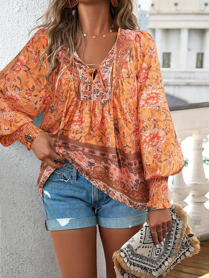 Bohemian Floral Blouse | Effortless & Feminine