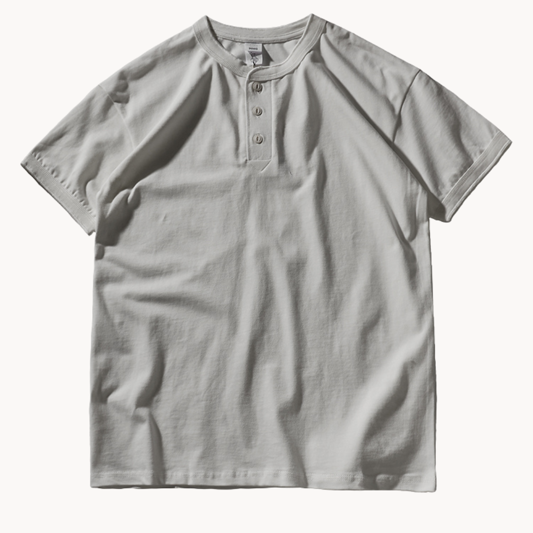 Canyon Henley Cotton Tee