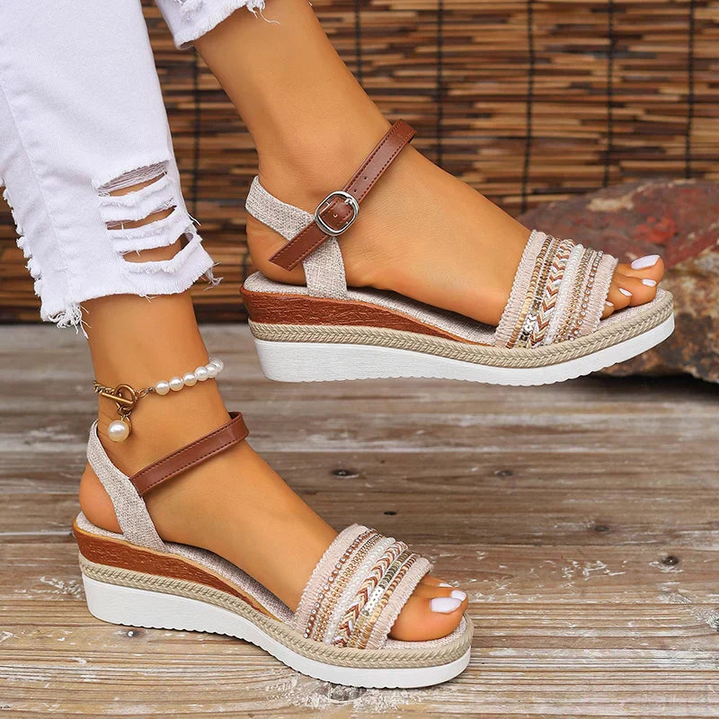 Boho Chic Orthopedic Sandals | Stylish & Supportive