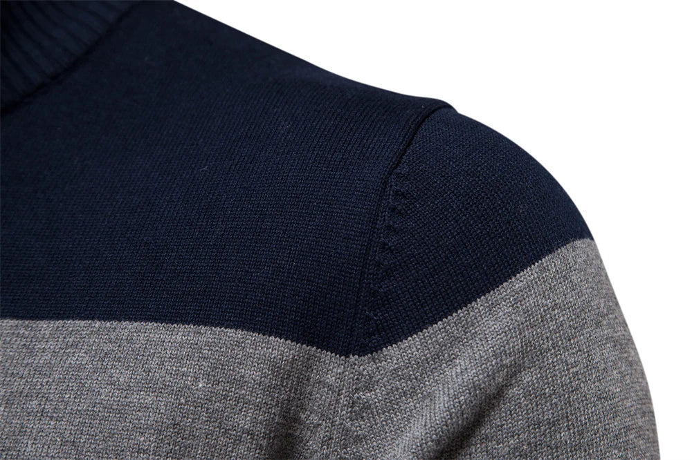 Cotton Quarter Zip Sweater | Soft Knit Pullover