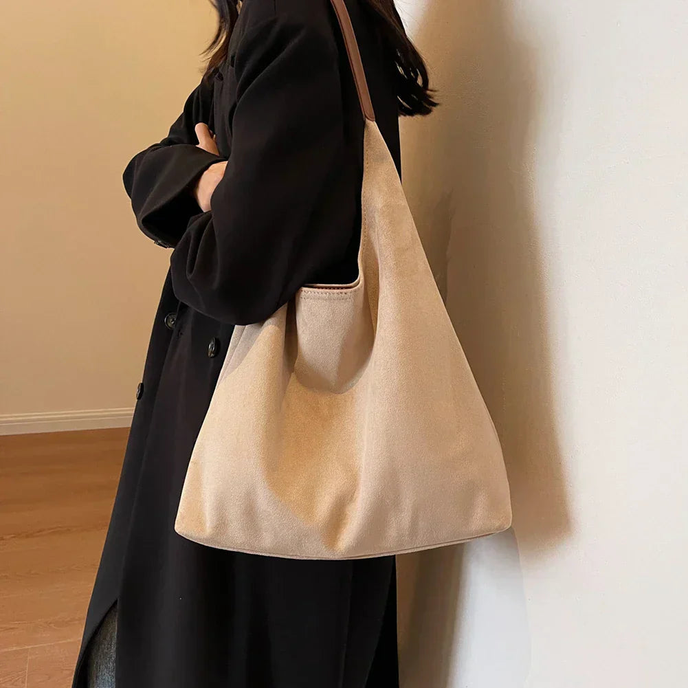 Suede Soft Tote Bag | Elegant & Versatile