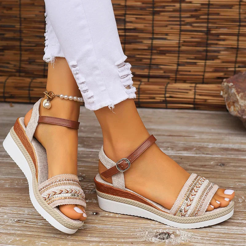 Boho Chic Orthopedic Sandals | Stylish & Supportive