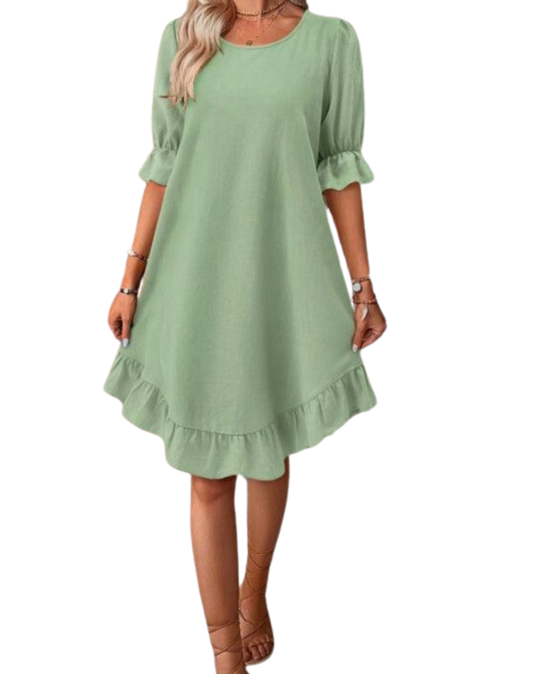 Chic Ruffle Hem Dress | Elegant & Feminine