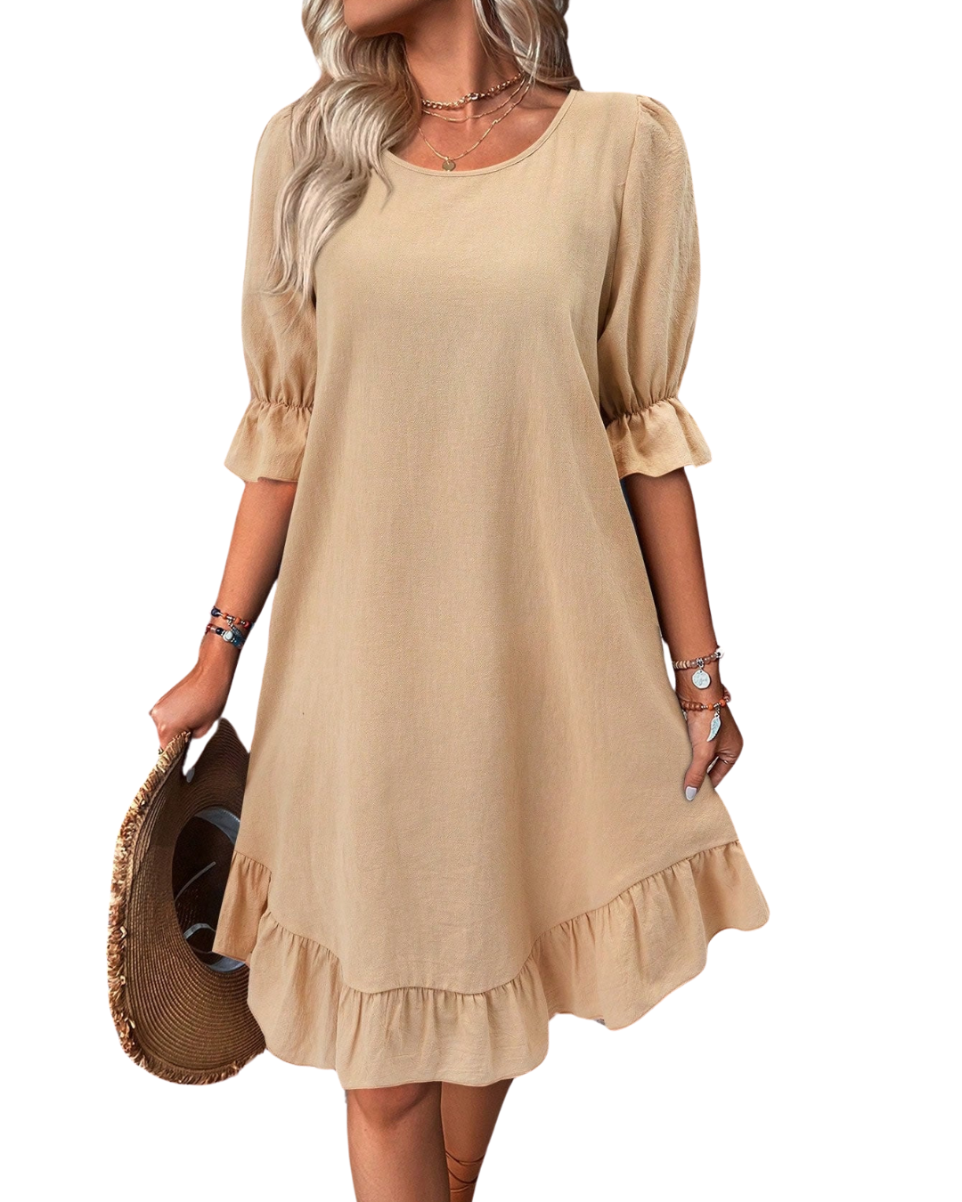 Chic Ruffle Hem Dress | Elegant & Feminine