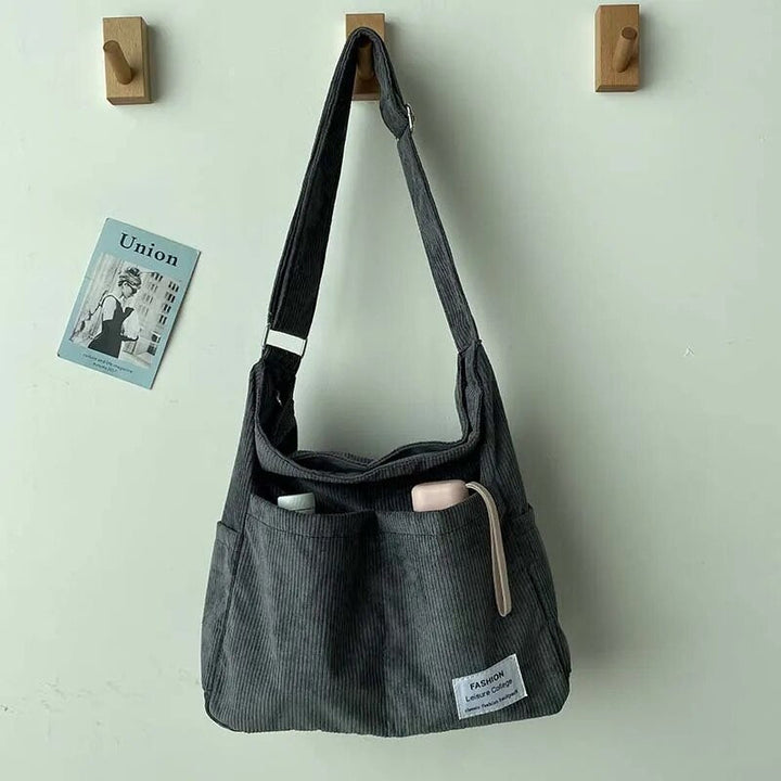 Casual Corduroy Tote Bag | Soft & Versatile