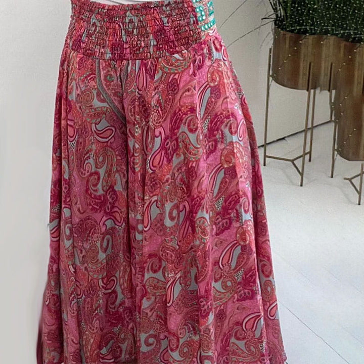 Boho Chic Wide-Leg Pants | Flowing Comfort