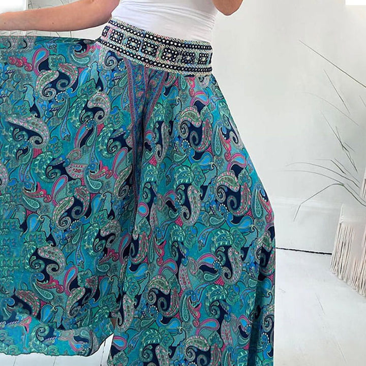 Boho Chic Wide-Leg Pants | Flowing Comfort