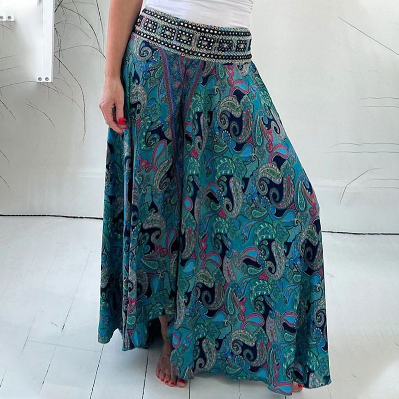 Boho Chic Wide-Leg Pants | Flowing Comfort